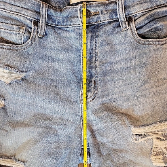 Eunina Rocky Super High Rise Boyfriend Distressed Jeans SIZE 7/28 - Picture 4 of 10